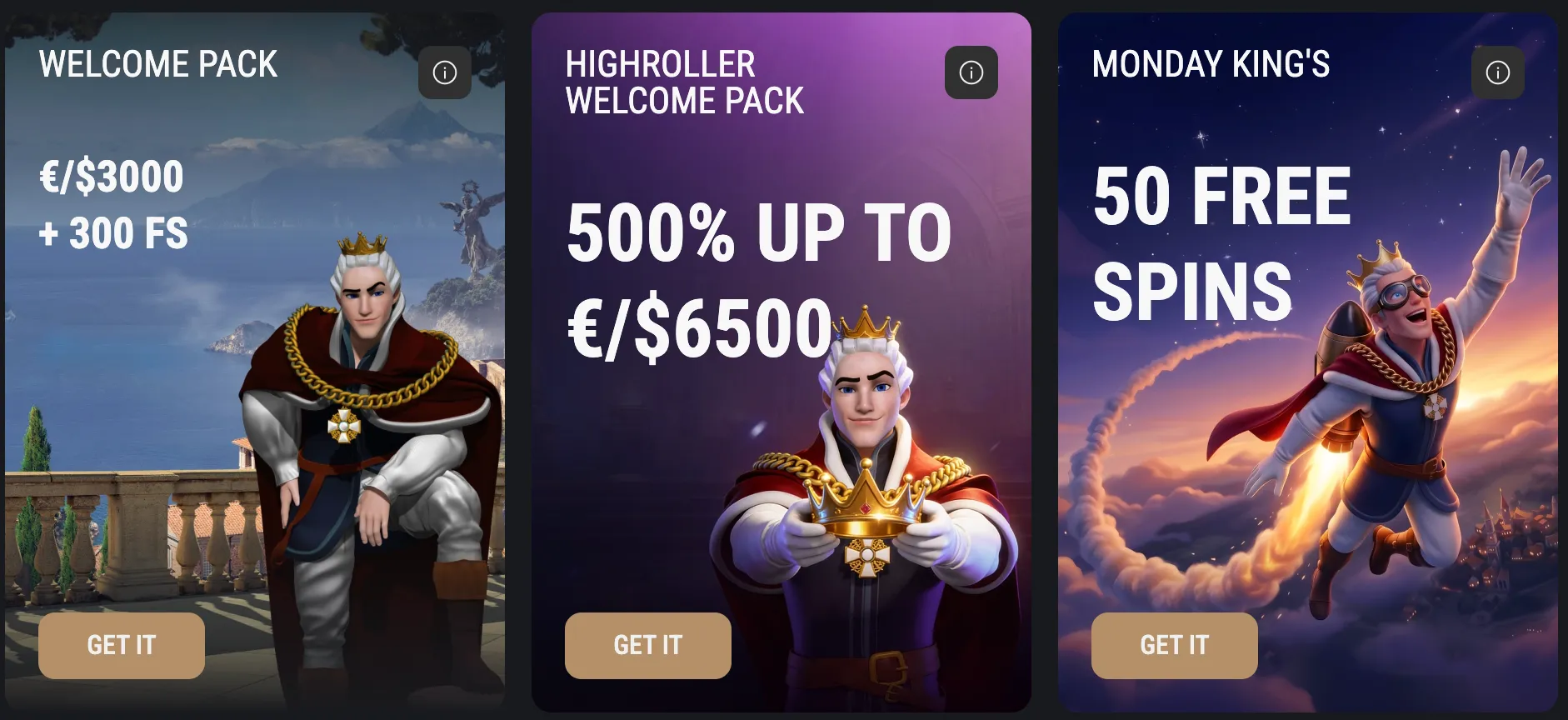 King Billy Bonuses